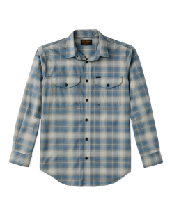 Twin Lakes Sport Shirt - Blue / Gray Plaid
