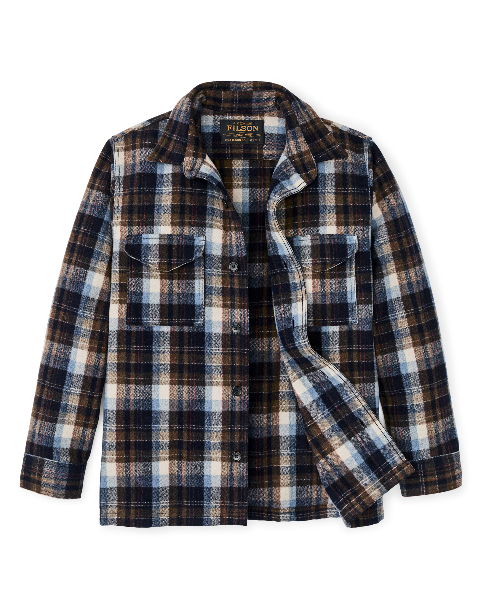 Wool Jac-shirt - Brown / Light Blue Multi Plaid - Image 6