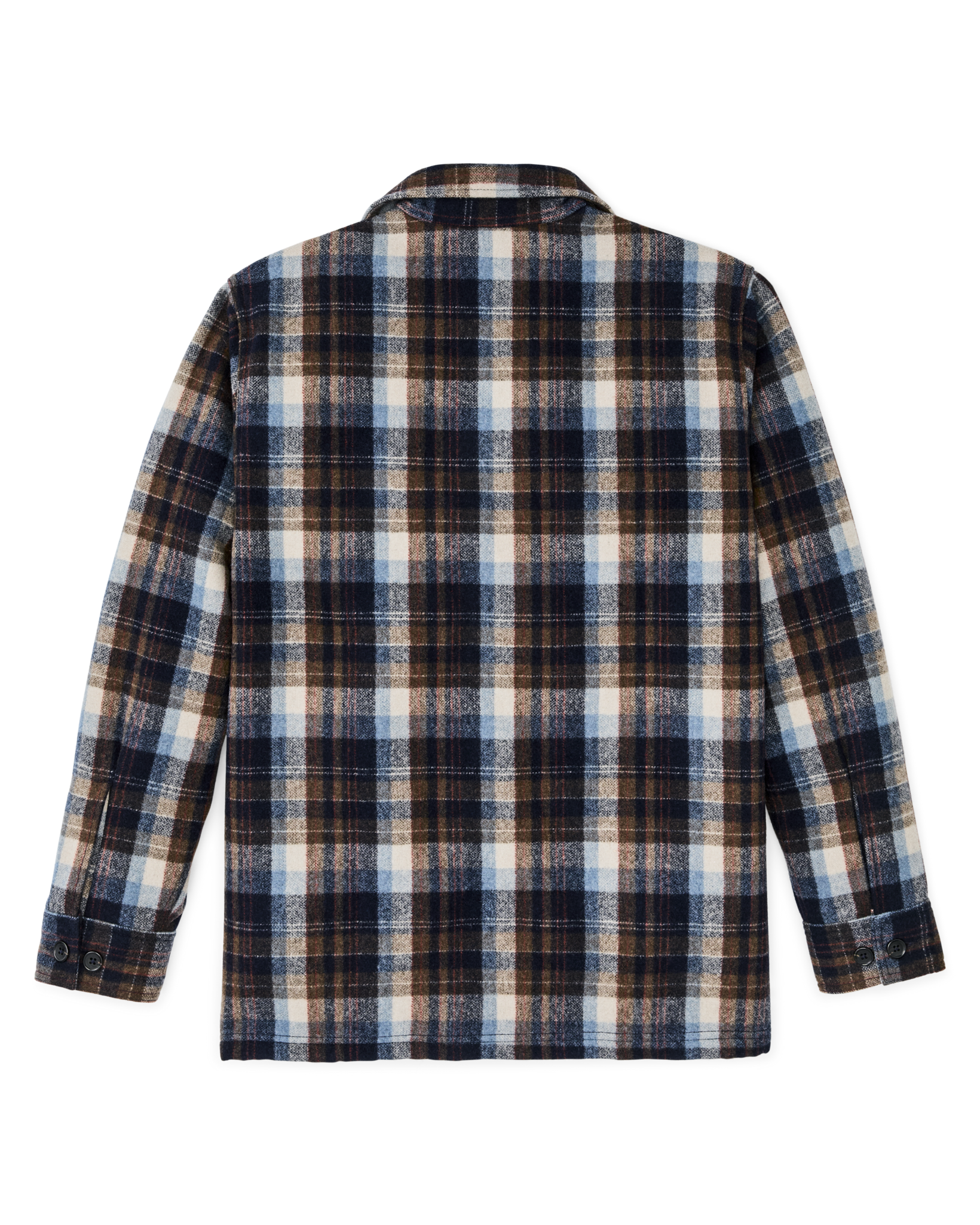 Wool Jac-shirt - Brown / Light Blue Multi Plaid - Image 5