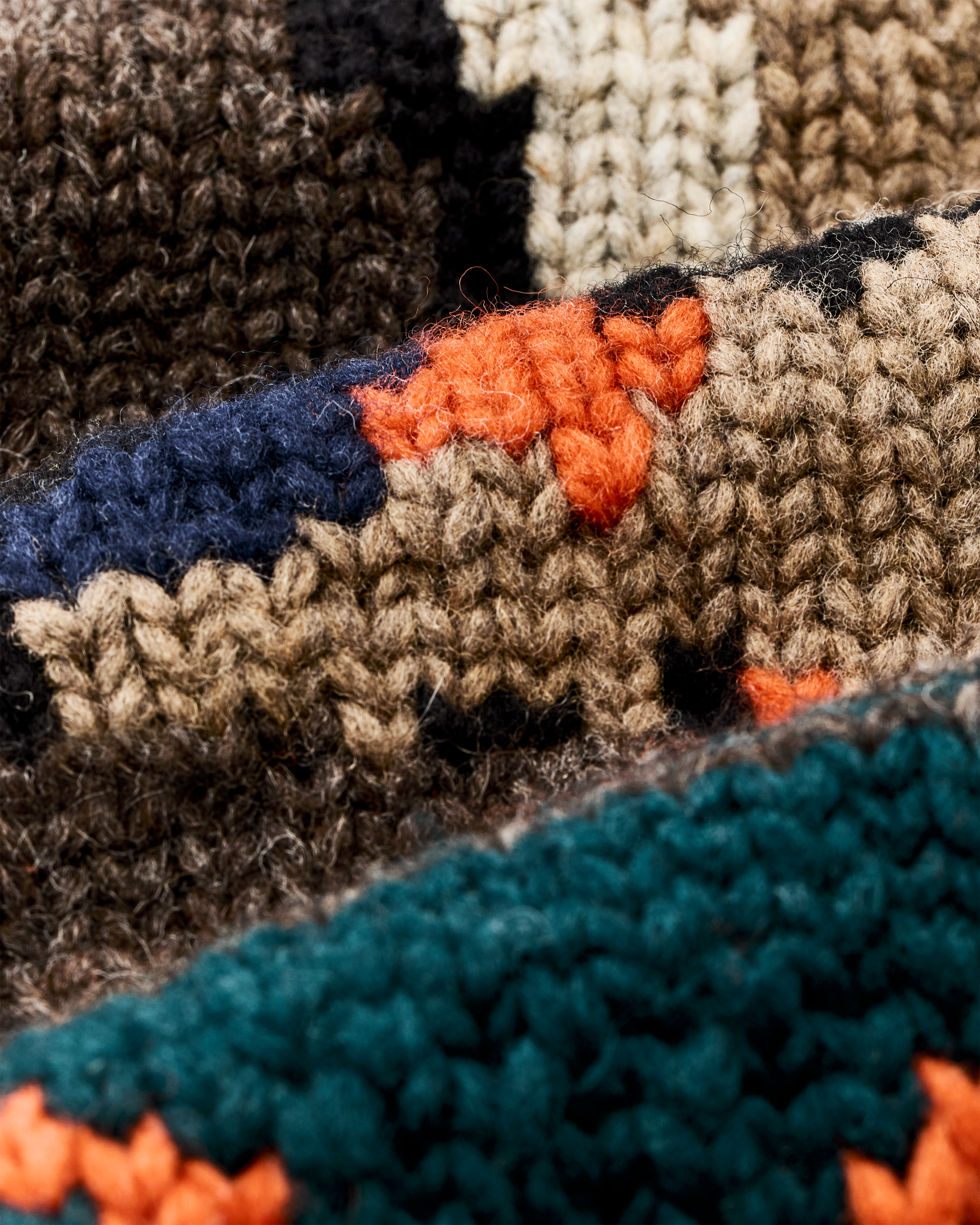 Handmade Full-zip Sweater - Heather Brown / Mallard - Image 9