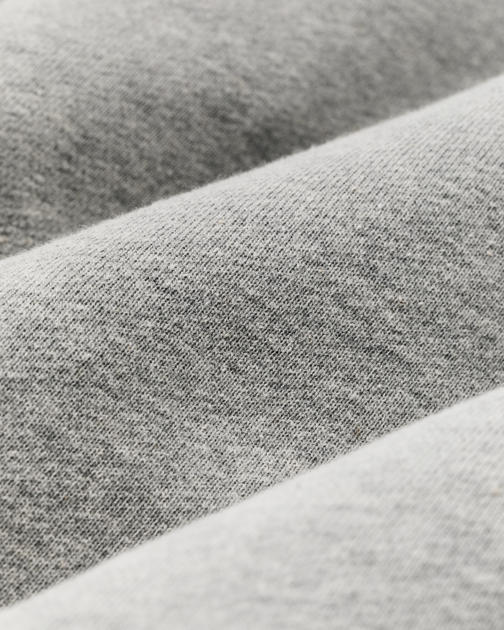 Quarter-zip Terry Sweatshirt - Heather Gray - Image 3
