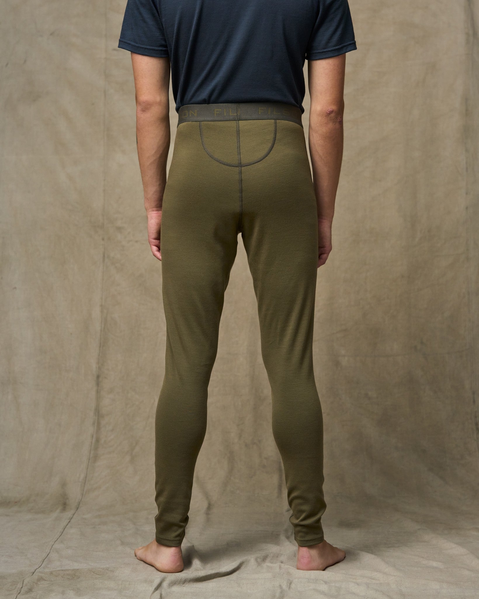 400g Merino Wool Bottoms - Dark Olive - Image 2