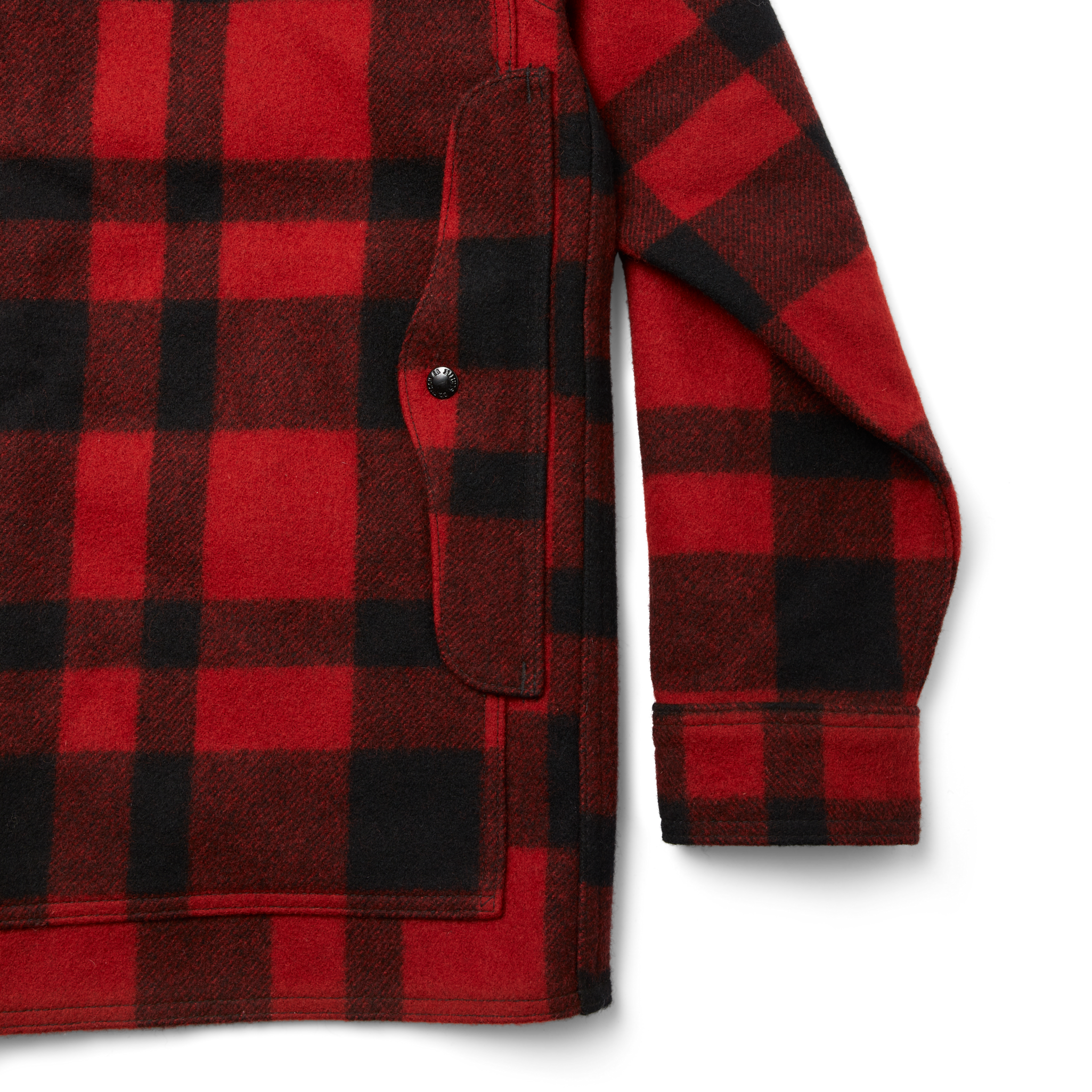 Mackinaw Wool Cruiser Jacket - Red/black Plaid - Image 7