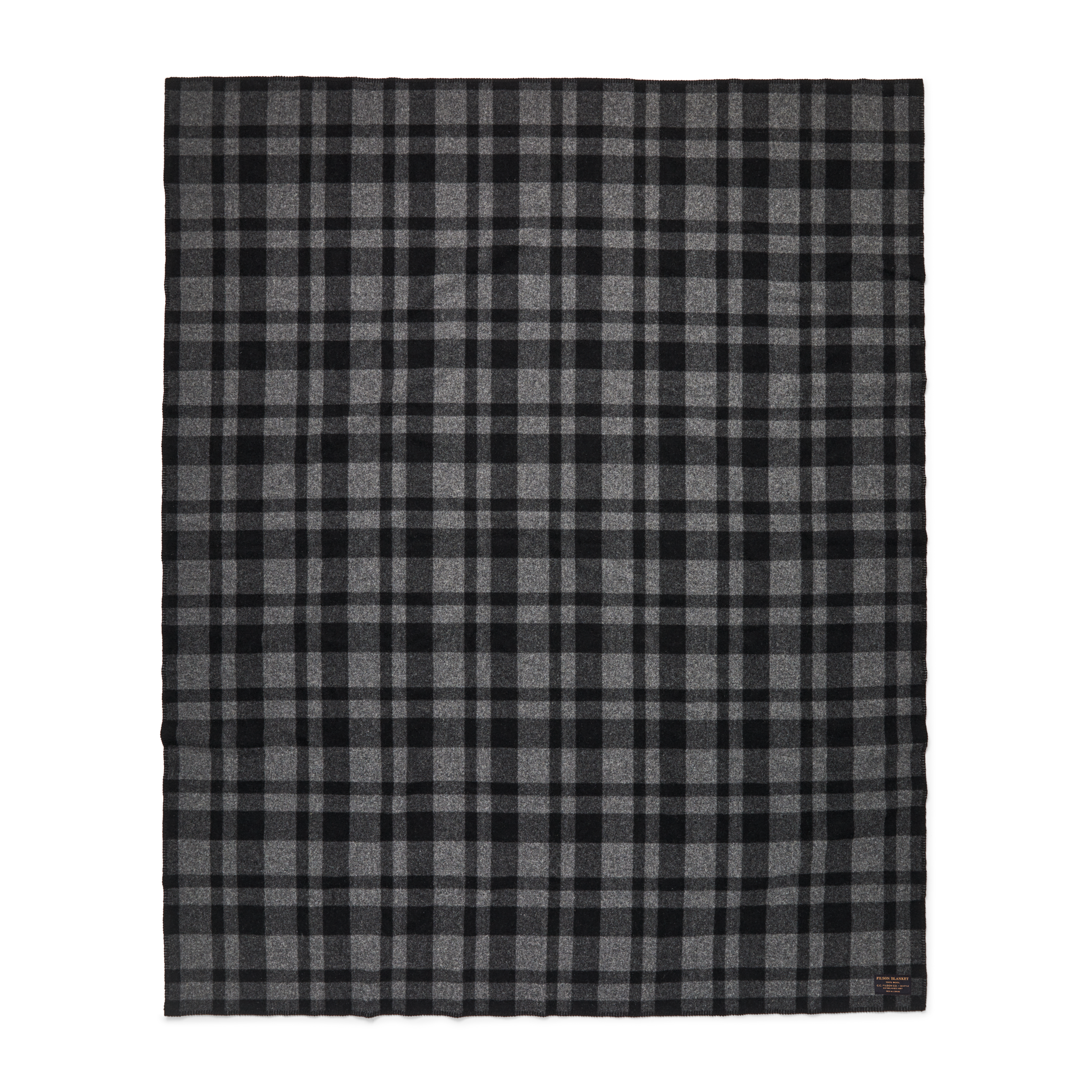 Mackinaw Wool Blanket - Charcoal Black