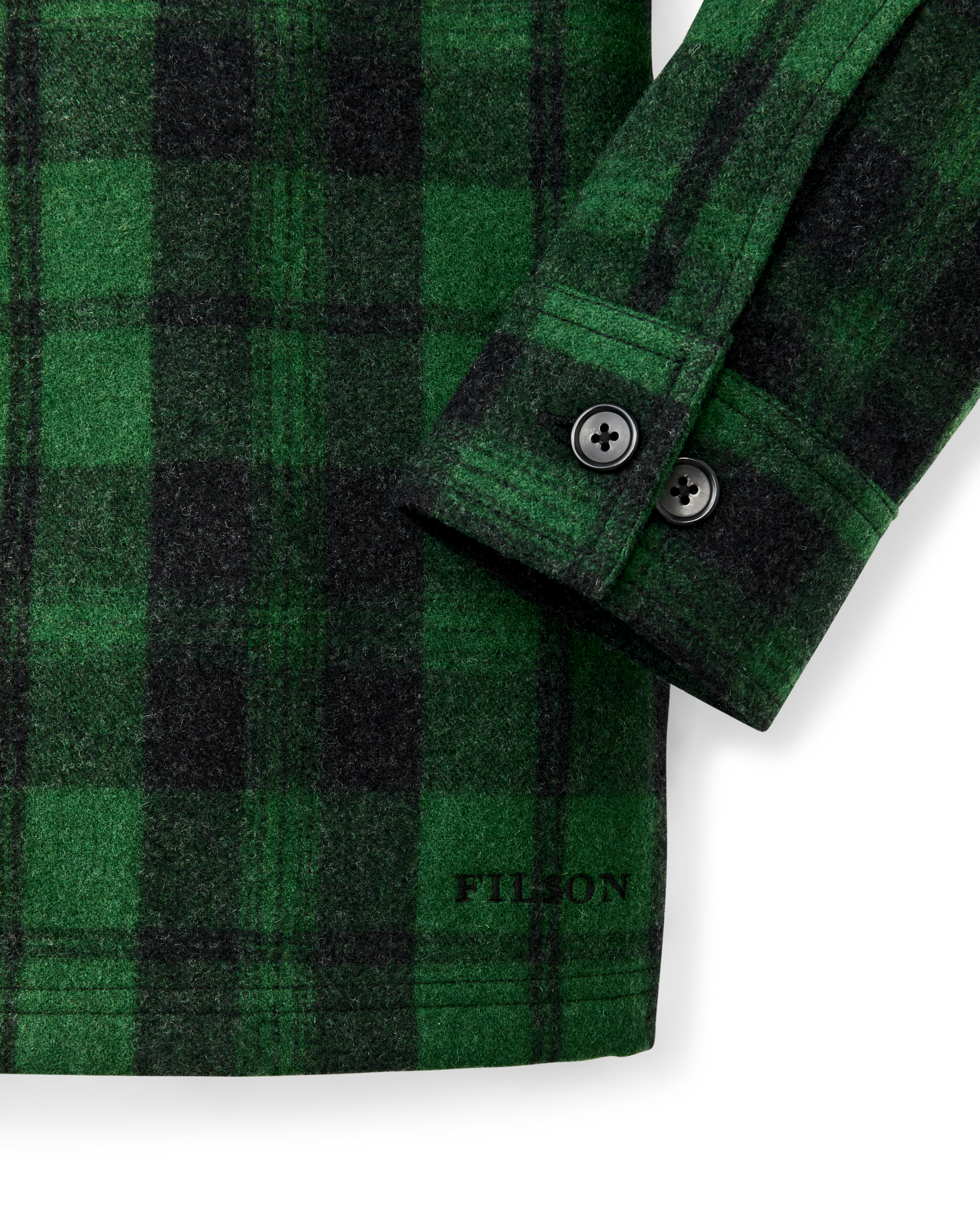 Wool Jac-shirt - Green / Black Plaid - Image 5