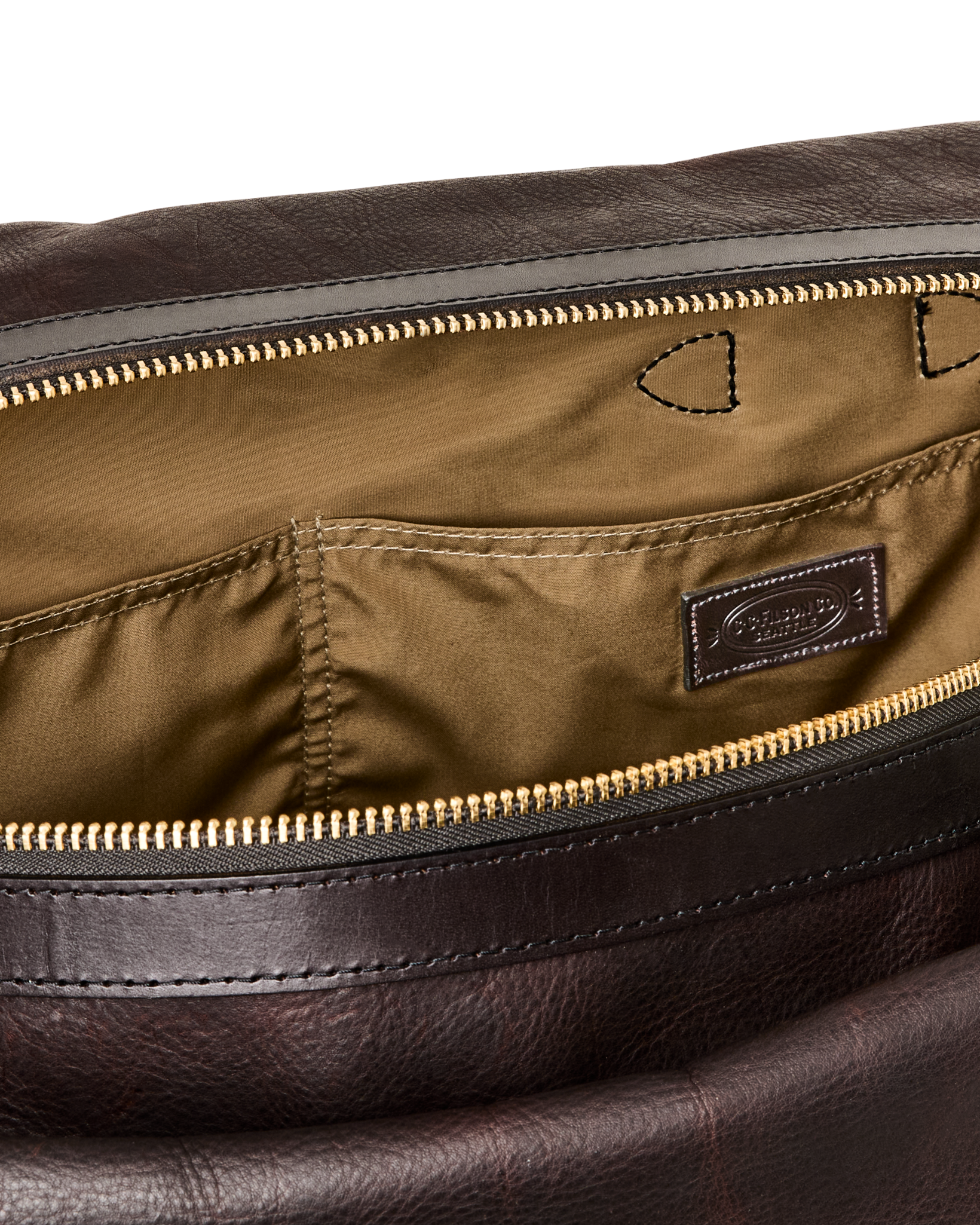 Heritage Leather Medium Duffle Bag - Ballard Brown - Image 6
