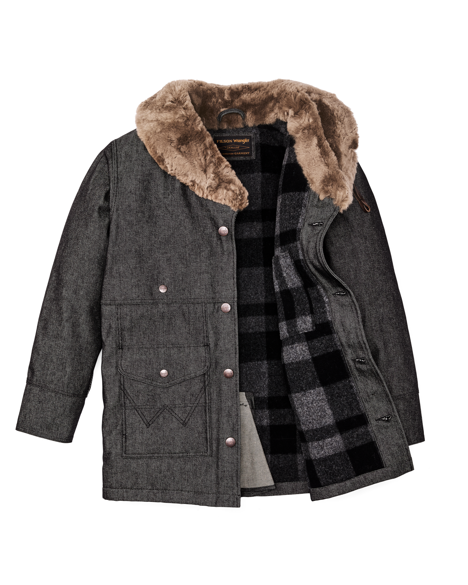 Wrangler X Filson Packer Coat - Black - Image 3