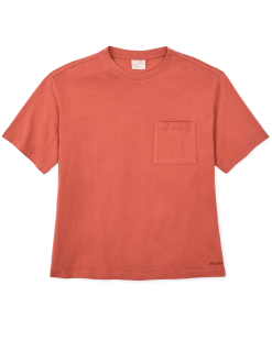 Women's Short Sleeve Pocket Tee - Cedar Red