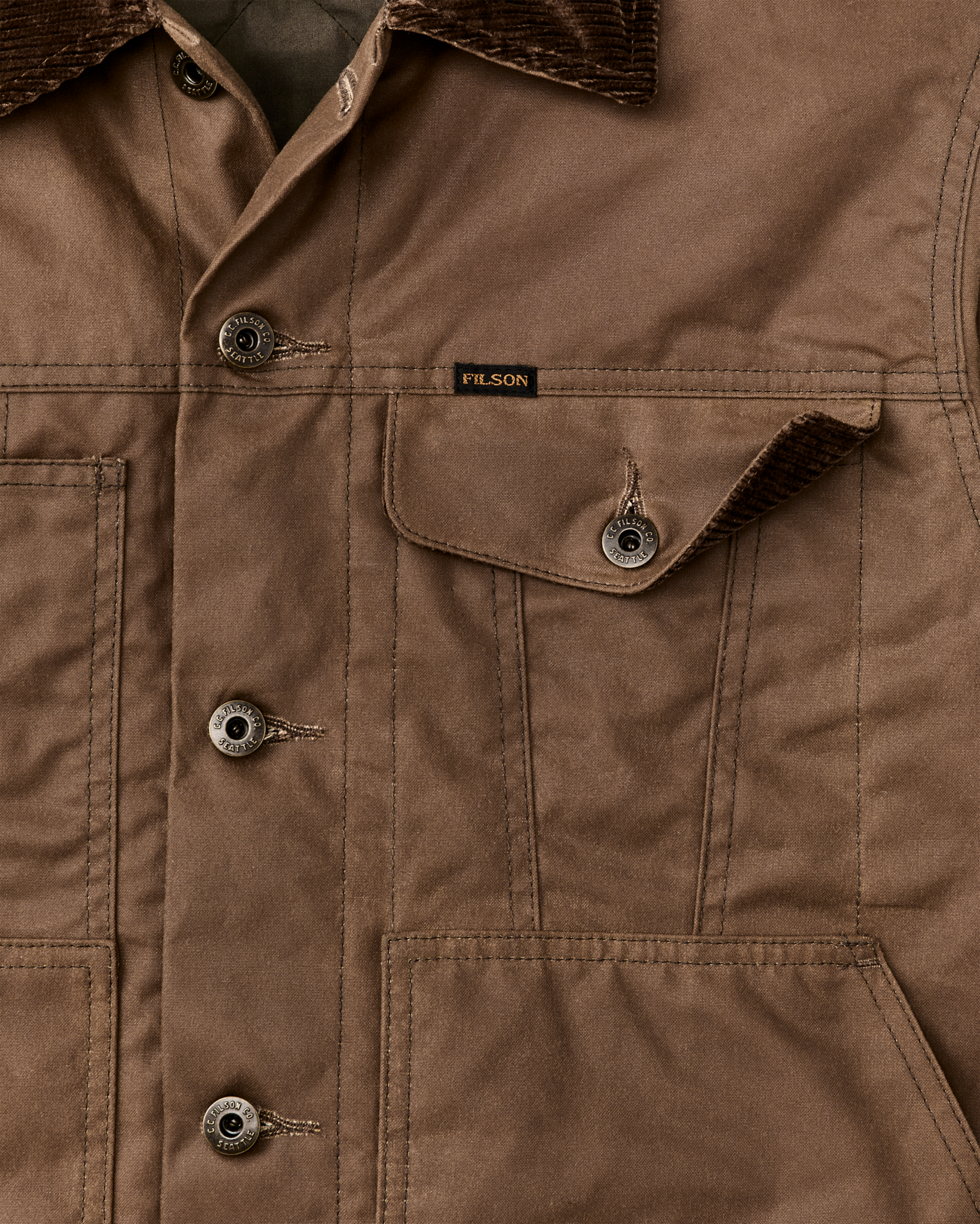 Insulated Short Cruiser Jacket - Dark Brown - Image 4
