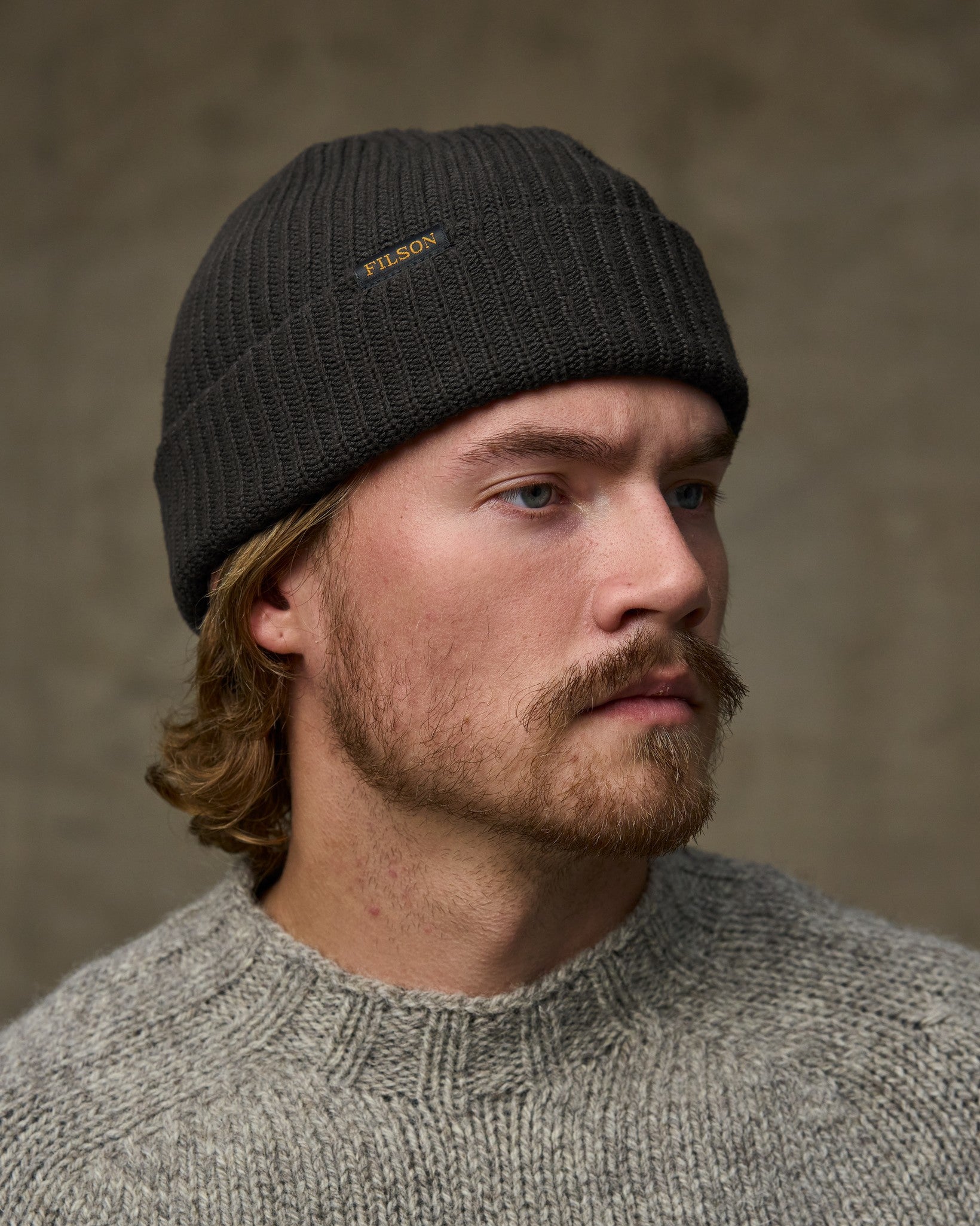 Cotton Watch Cap - Faded Black - Image 2