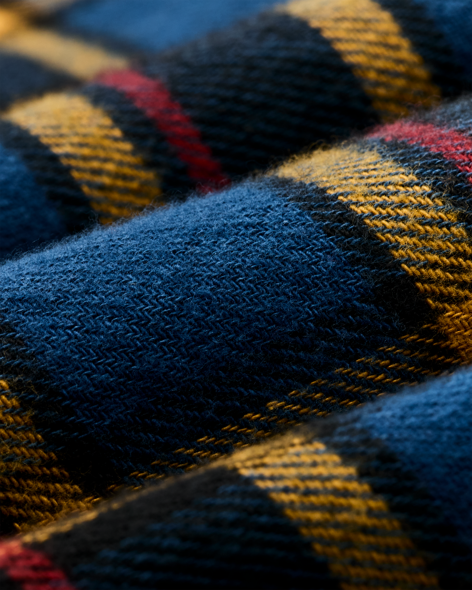 The Rangeland Flannel Shirt - Blue / Yellow / Multi Plaid - Image 4