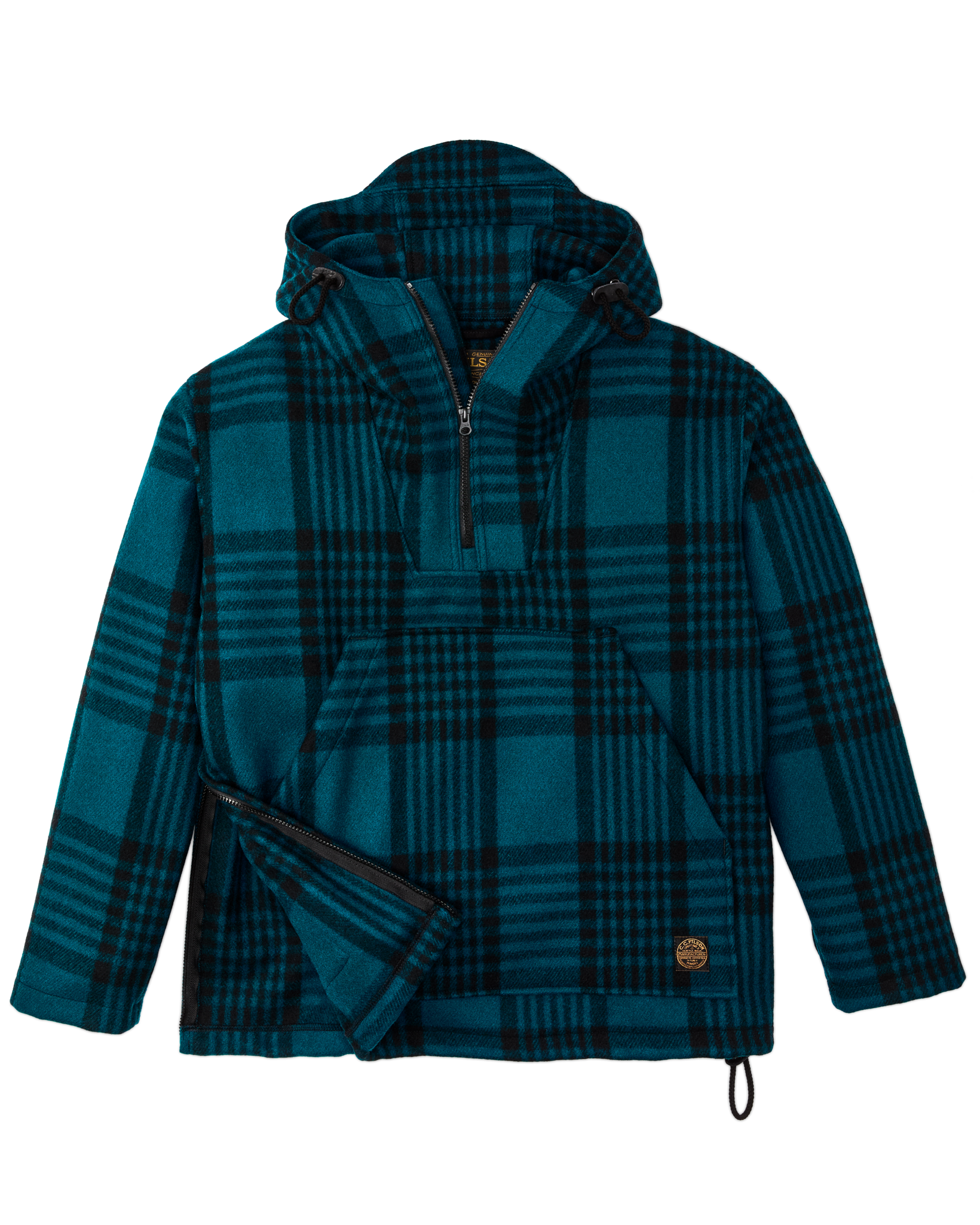 Mackinaw Wool Anorak - Blue / Black Plaid - Image 8