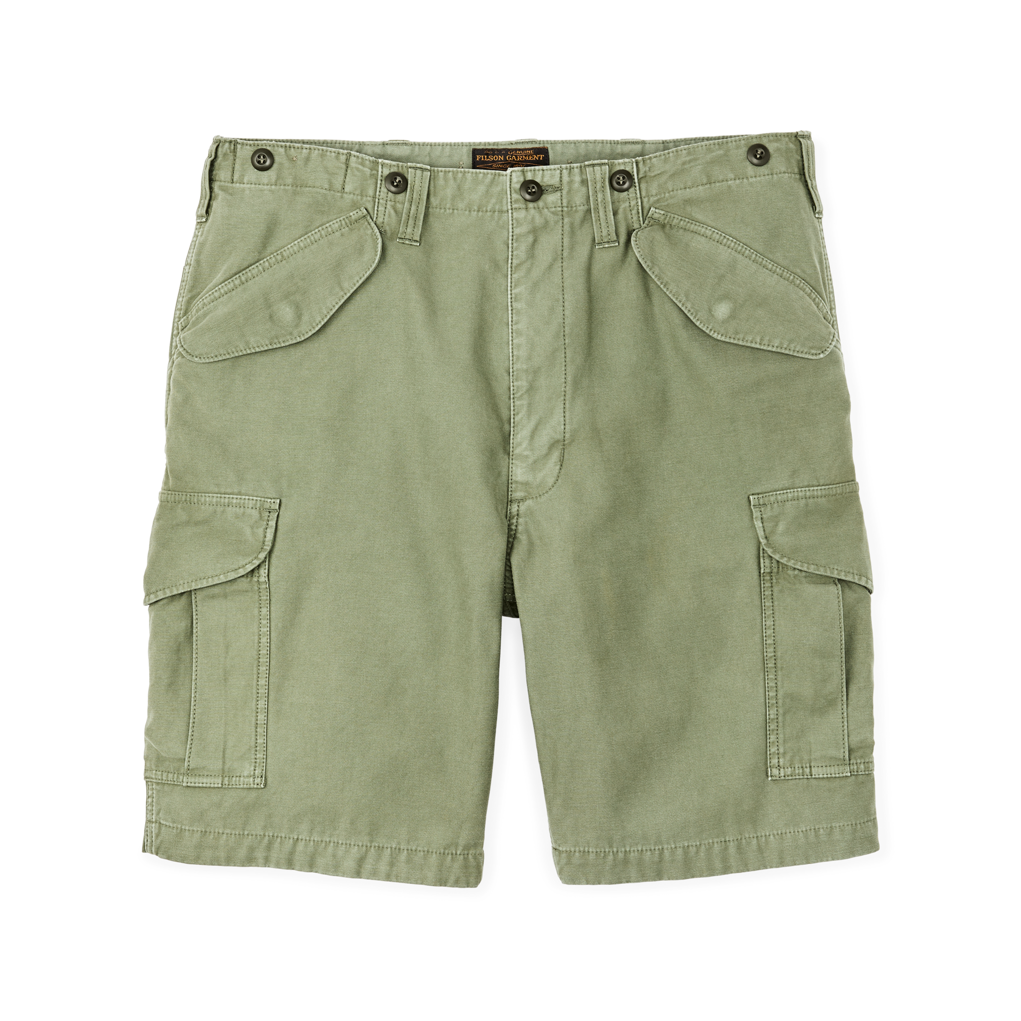 Field Cargo Shorts - Washed Fatigue Green