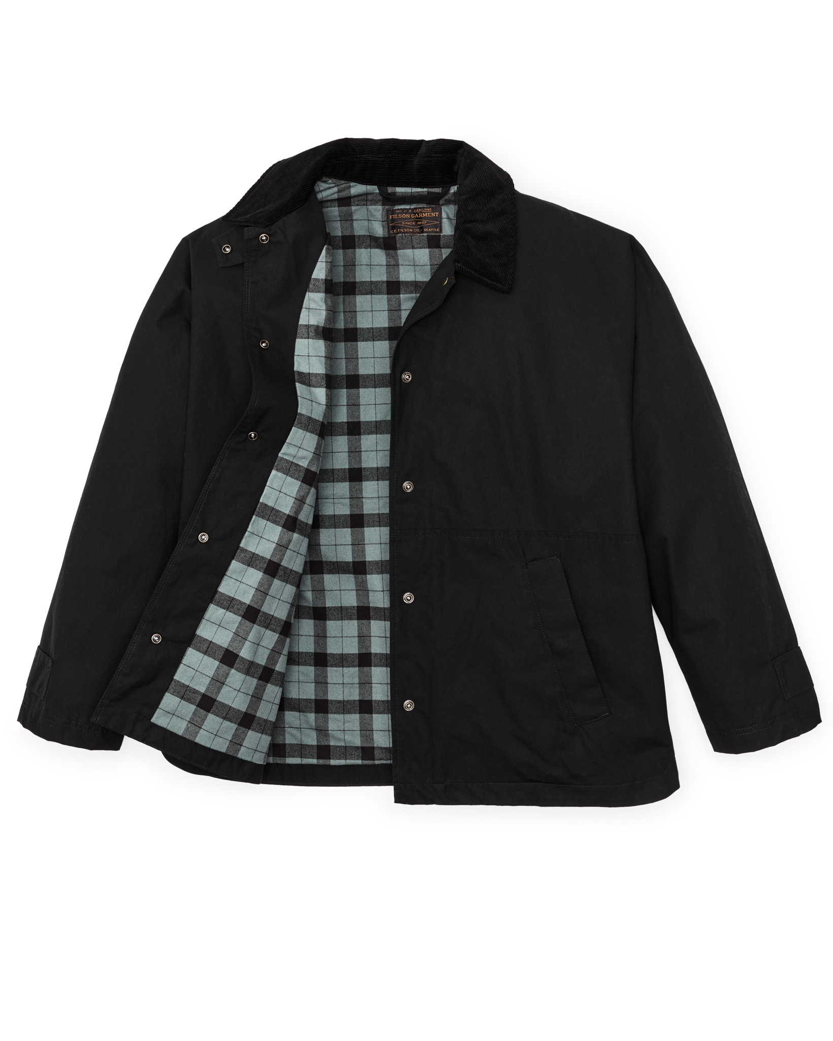 Women's Harbor Front Waxed Jacket - Black - Image 3