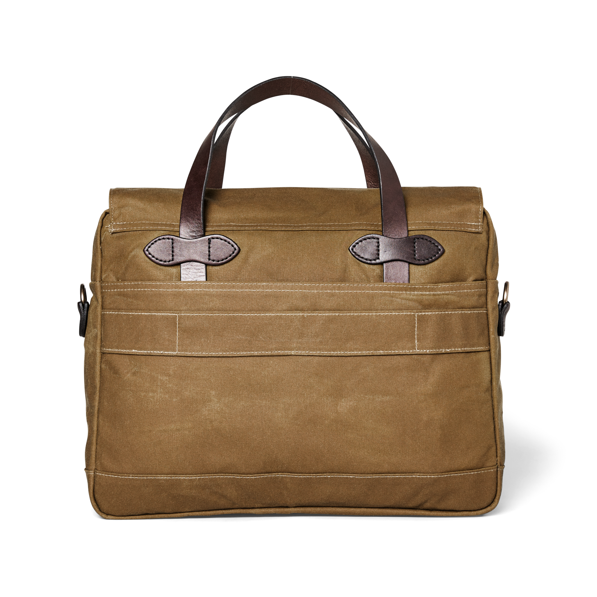 24 Hour Tin Cloth Briefcase - Dark Tan - Image 2