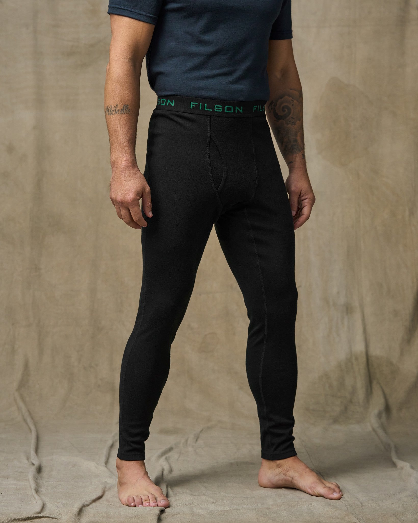400g Merino Wool Bottoms - Black - Image 3