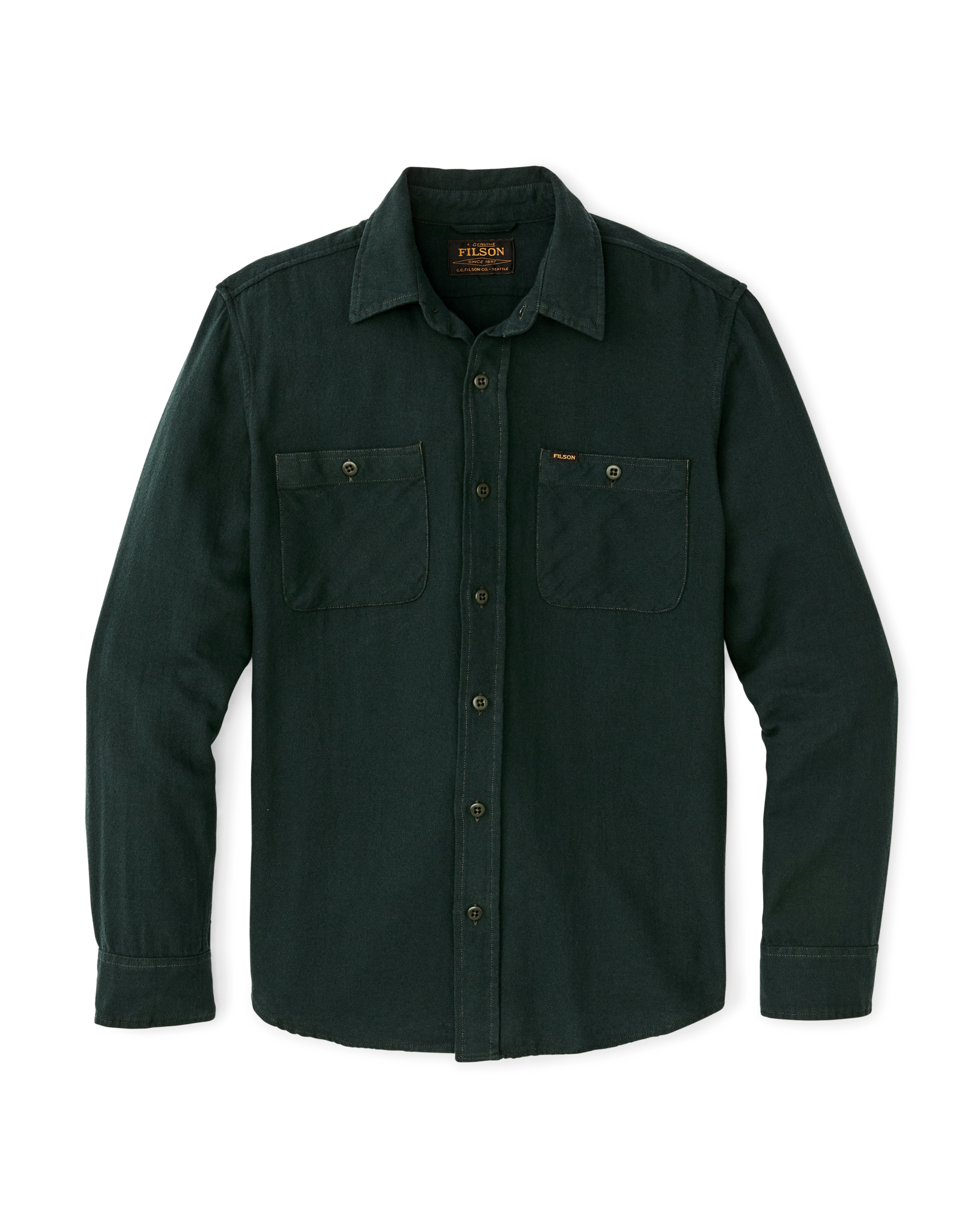 The Rangeland Flannel Shirt - Forest Green