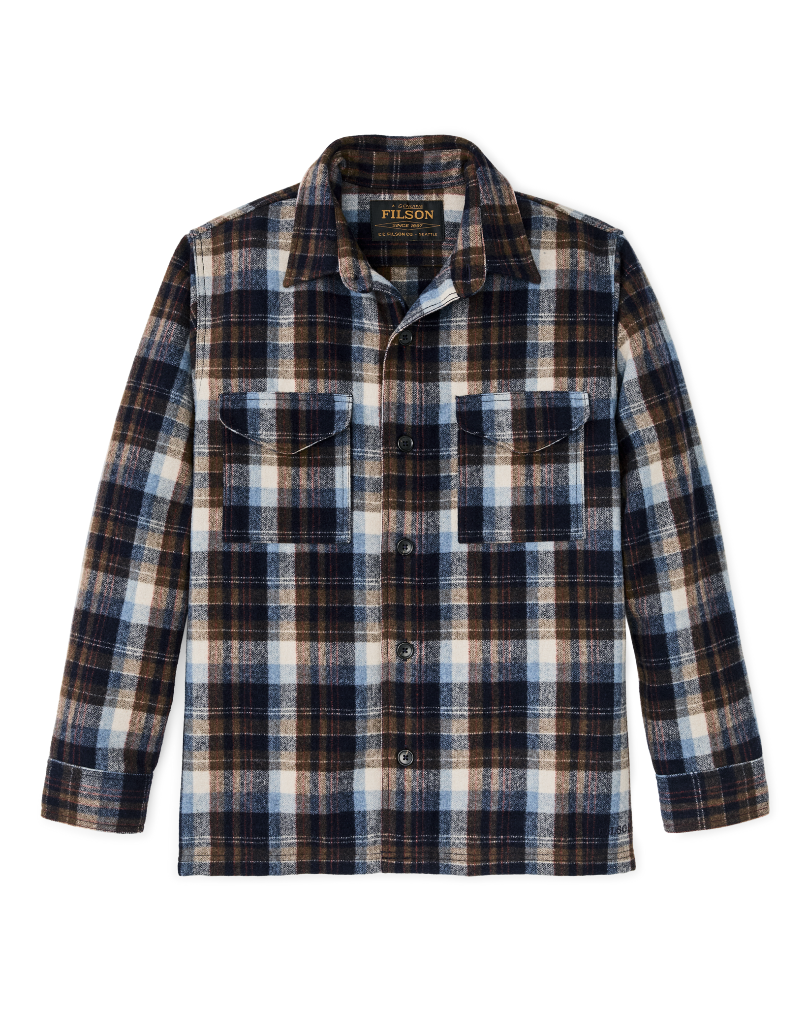 Wool Jac-shirt - Brown / Light Blue Multi Plaid - Image 4