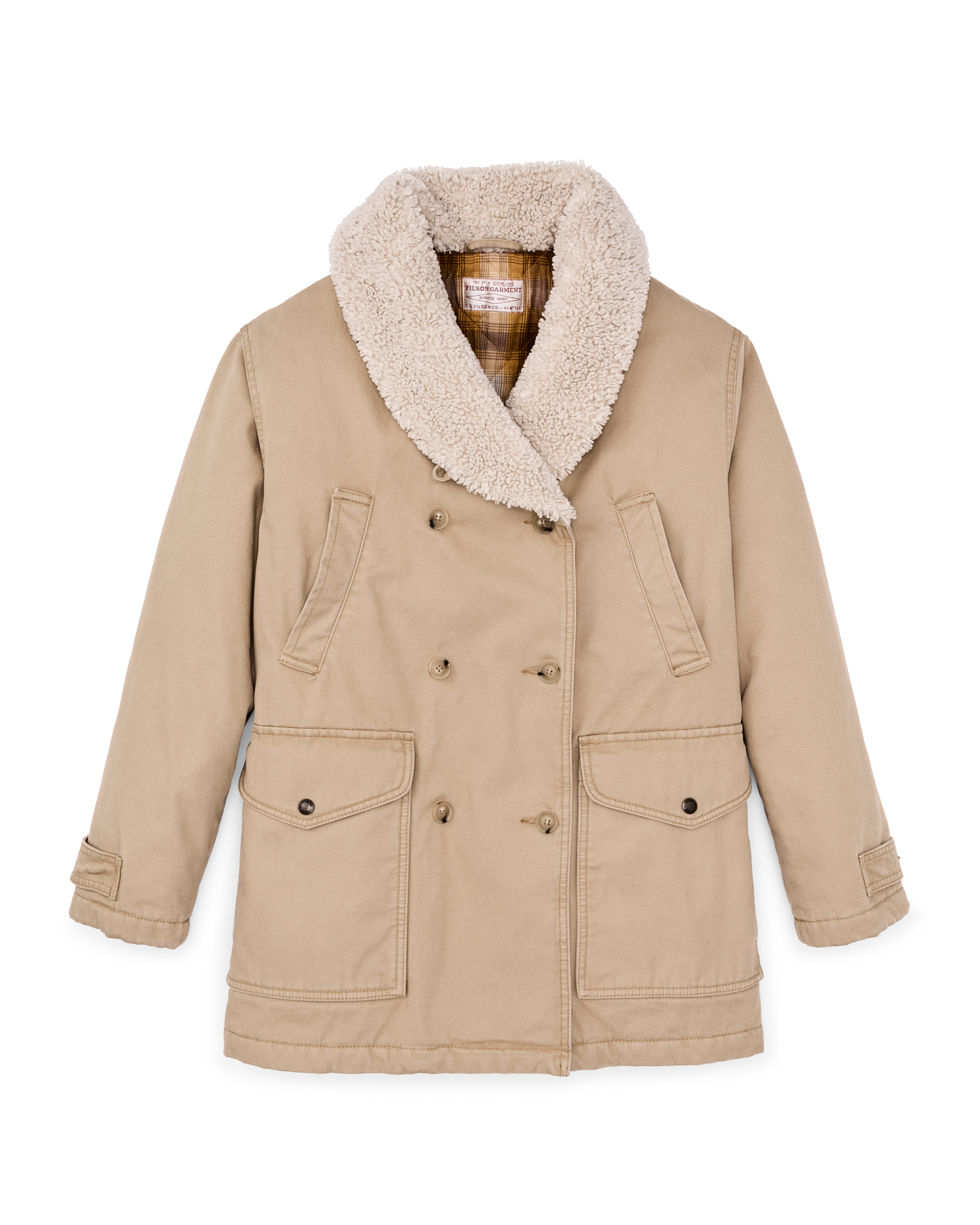 Women's Canvas Packer Coat - Natural