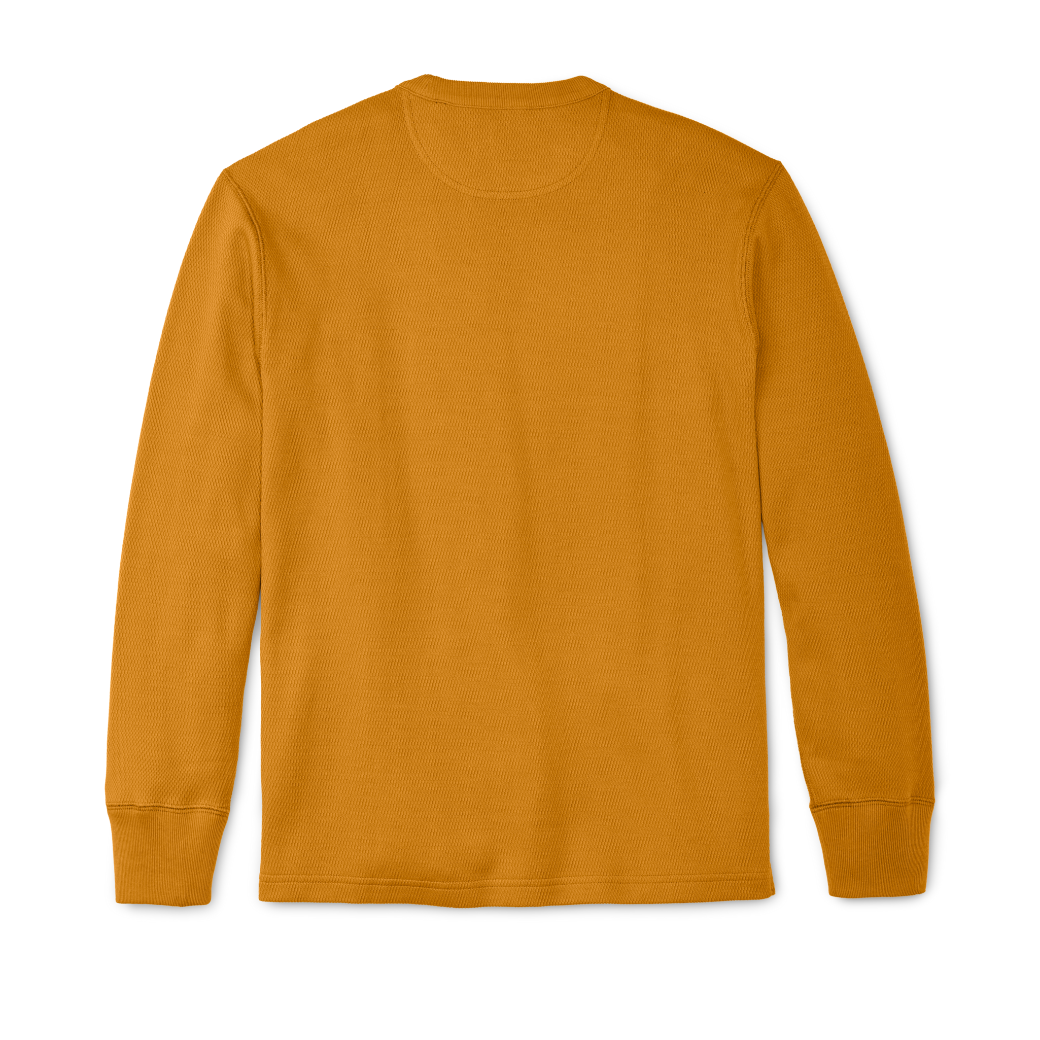 Waffle Knit Henley - Buckthorn Brown - Image 2